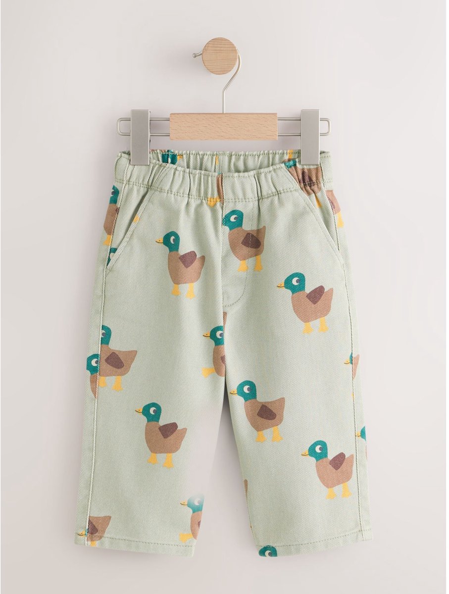 Next - Jongens - Brede broek met koordsluiting - Groen