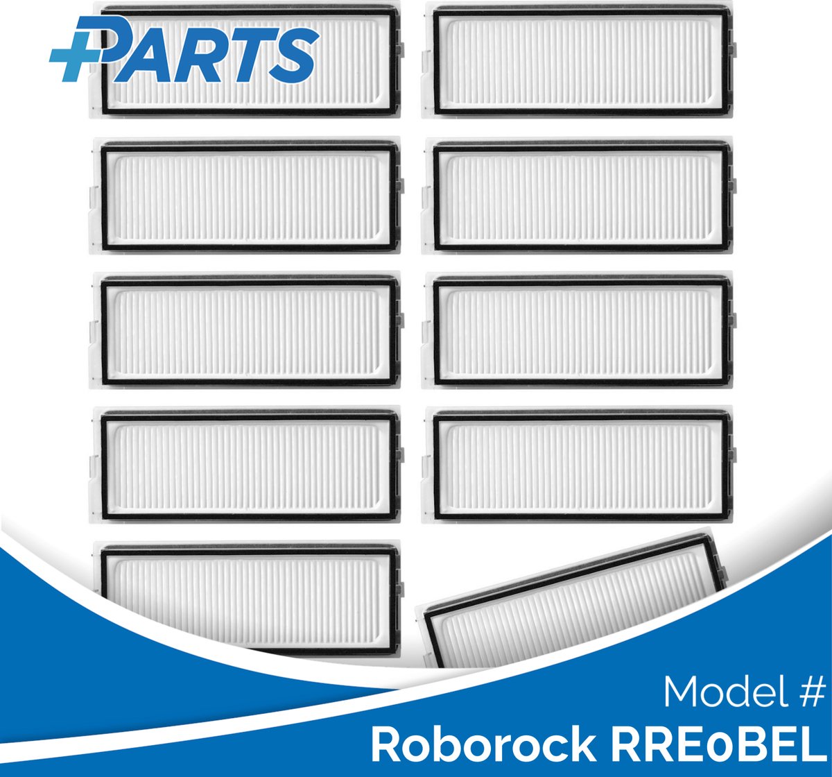 Plus.Parts Roborock RRE0BEL Filters (10 Stuks, Plus.Parts® alternatief voor 8.02.0341) Overig