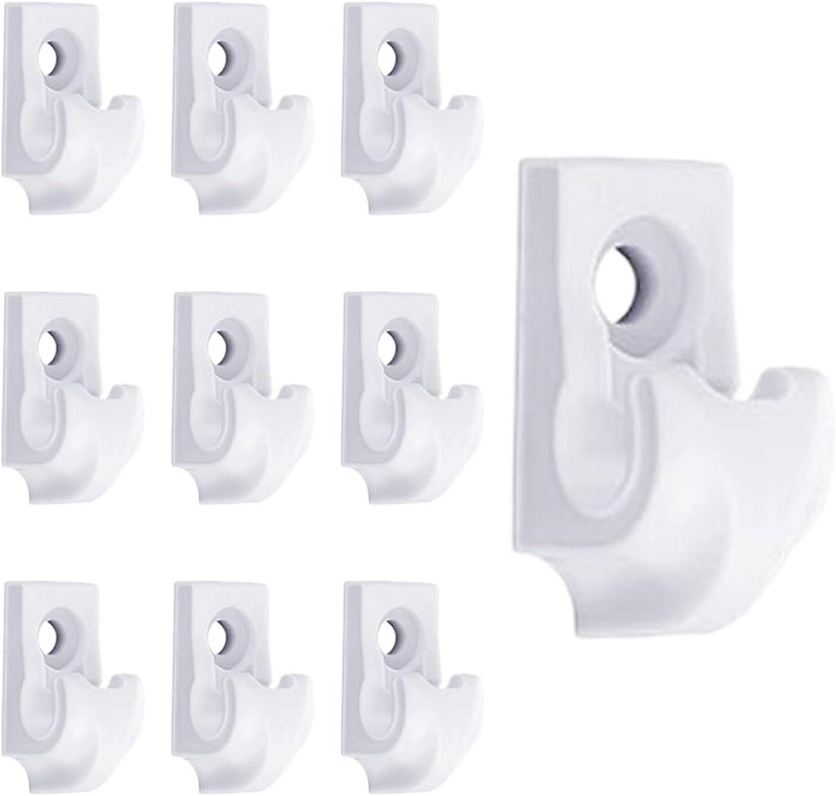 Buitenlamp Haken - Kabel Haken - Decoratie Ophangen - Stevige Ringvormige Grip - 10 stuks 