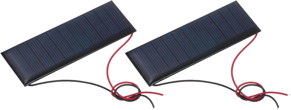 Mini Zonnepanelen - Zonnecellen Fotovoltaïsch - Doe-het-zelf Projecten - Hoge Conversie Efficiëntie - 90 x 30 mm - Polykristallijn