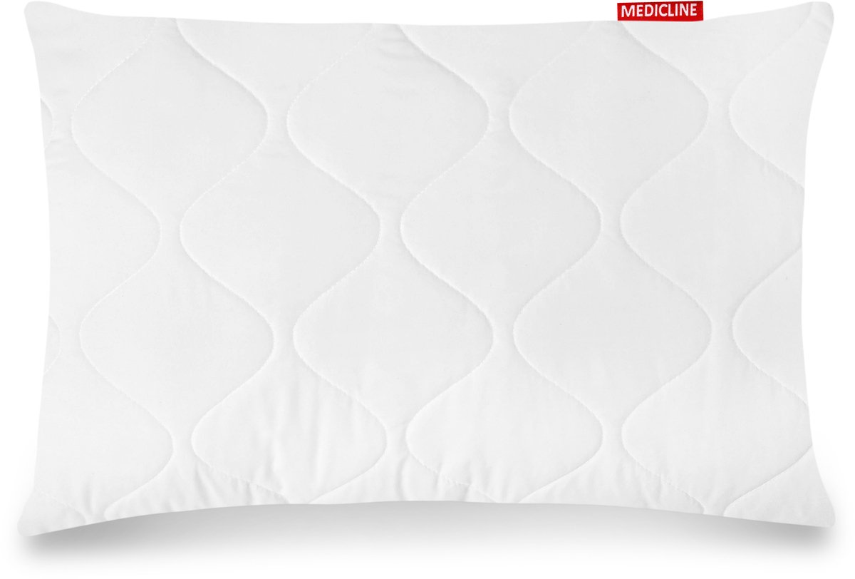 AIO FACTORY Serie - Antiallergisch Hoofdkussen - 50x60 cm - Microvezel - Siliciumvezel Wit