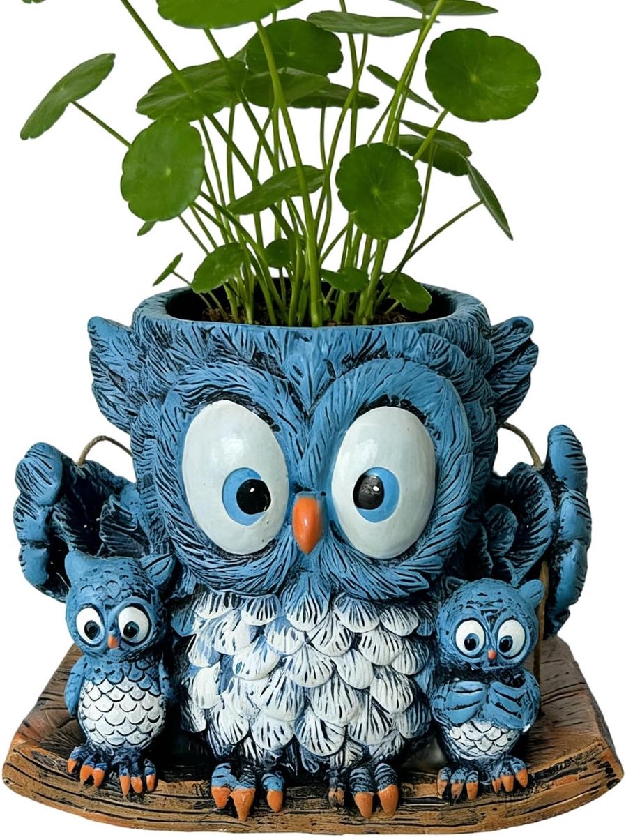 Hars Bloempotten - Hangende Potten - Planten Versieren - Duurzaam Hars Materiaal - 16 x 16 x 16 cm - Uniek