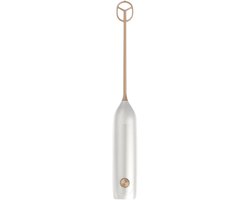Elektrische Opschuimer - Melkopschuimer Garde - Koffie Maken - Krachtige Motor - 27 cm - Wit