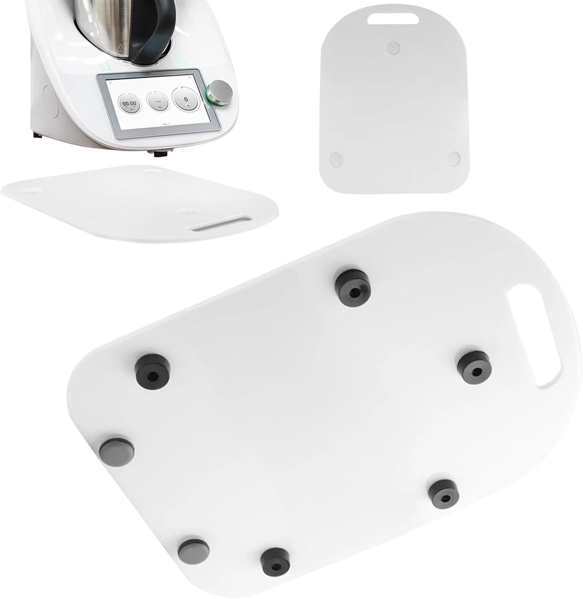 Keuken Mixer Mat - Apparaat Schuifmat - Keuken Organisatie - Met Handvat - 39 x 31 cm - Zwart