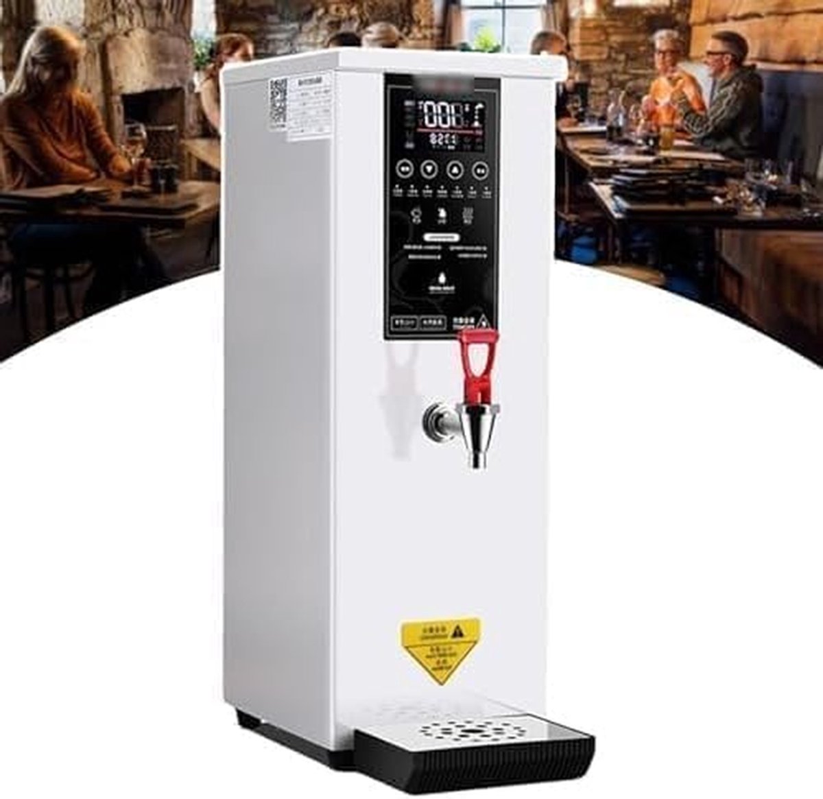 Warmwaterdispenser - Boiler Automatisch - Efficiënt Verwarmen - Digitaal Bedieningspaneel - 40 Liter - Zilver