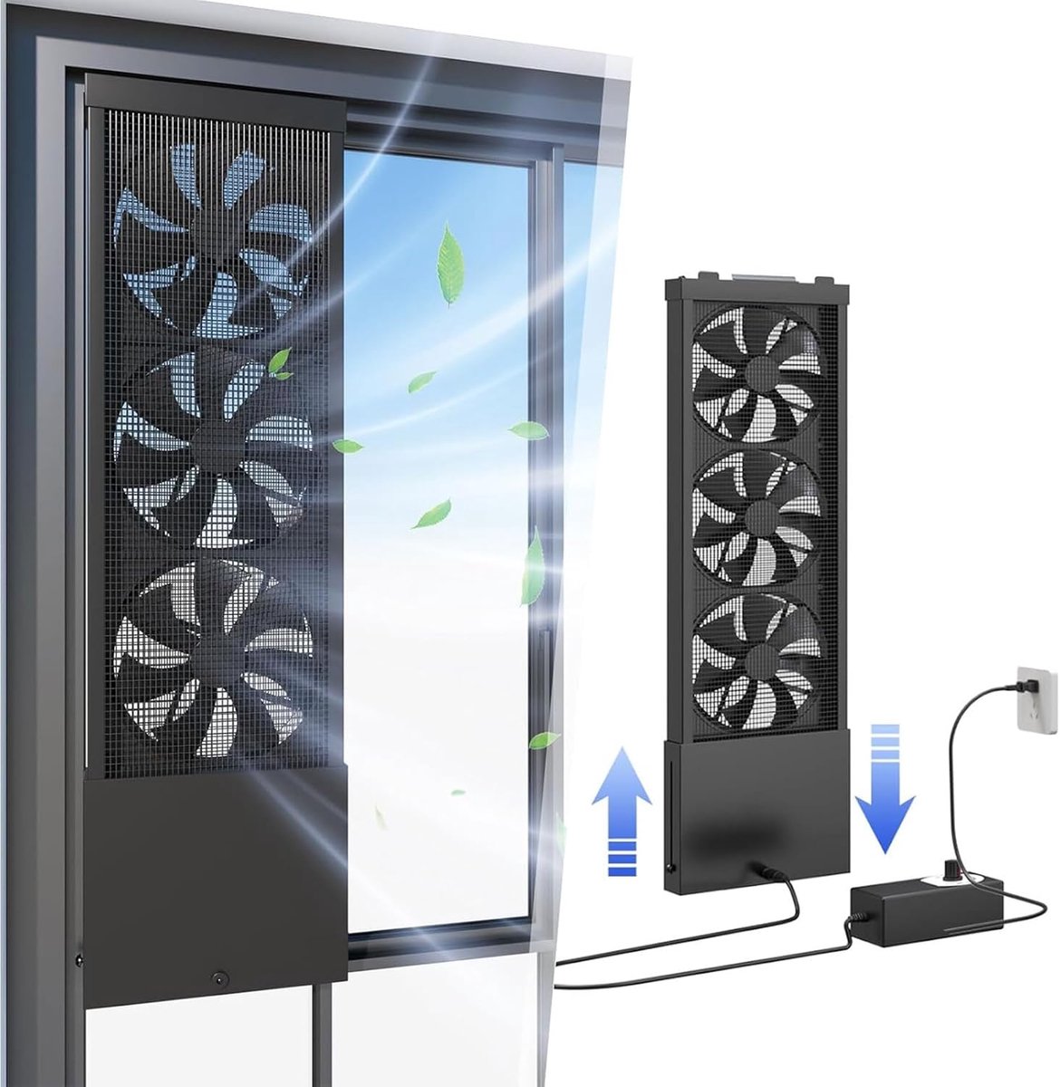 Raamafzuigventilator - Raamventilator Uitlaat - Lucht Circuleren - Ponsvrij Intrekbaar - 4