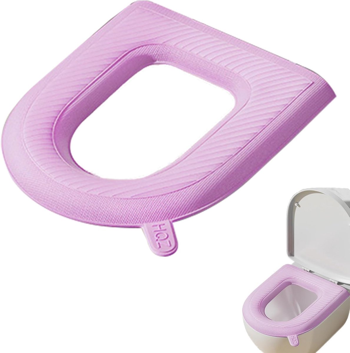Toiletbrilhoes - Toiletkussen Mat - Hygiënisch Comfort - Waterdicht EVA Materiaal - 43 x 39 cm - Roze