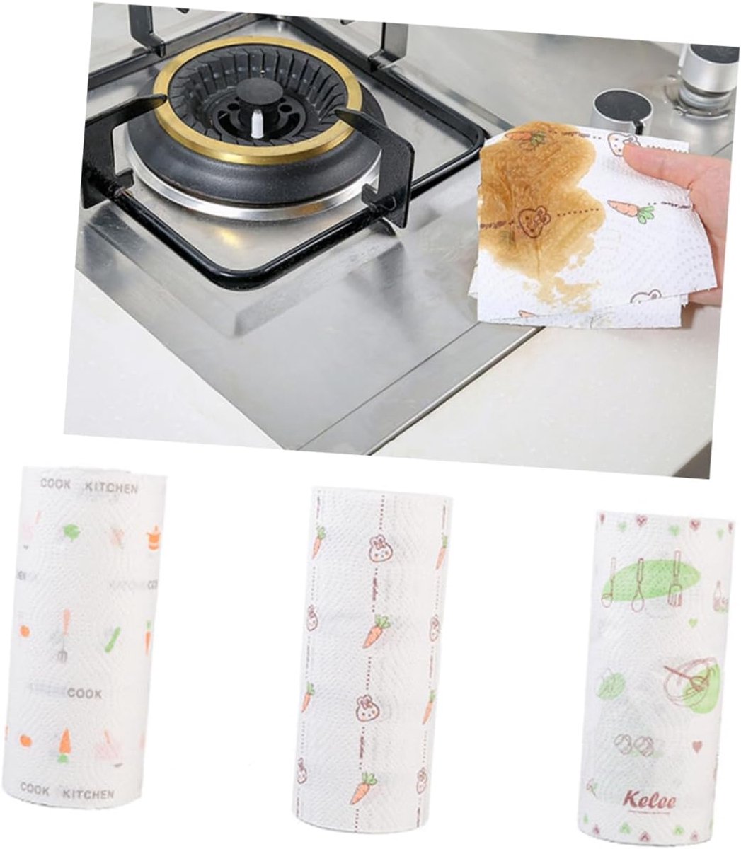 Keukenpapier Rol - Papieren Handdoeken - Huishoudelijk Gebruik - Super Absorberend - 23 cm - Willekeurig