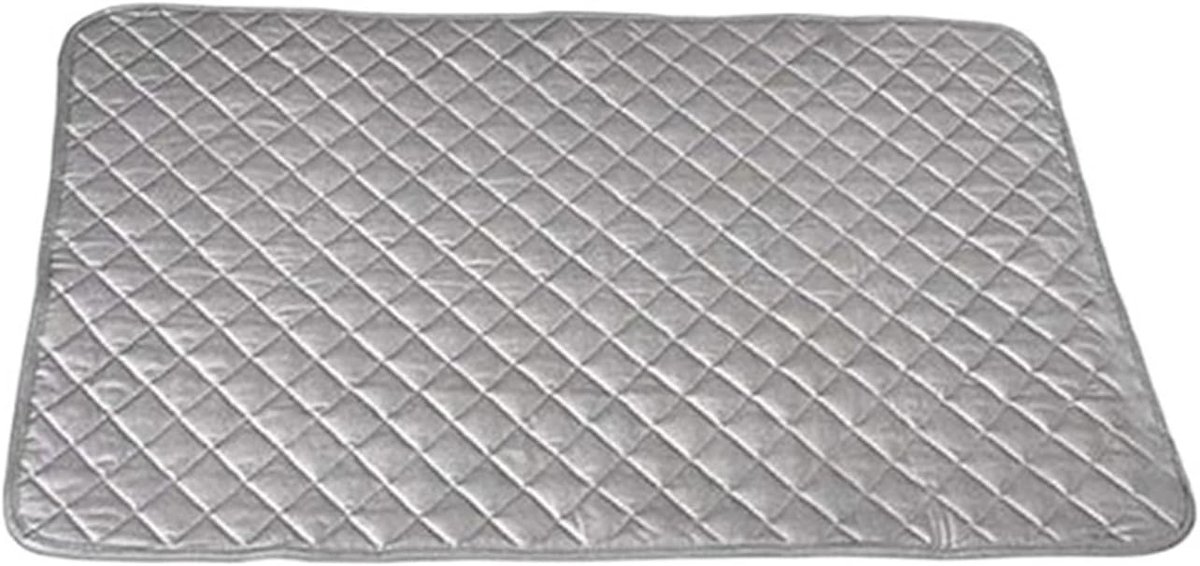 Strijkmat - Wasmat Afdekking - Kleding Verzorgen - Warmte en Stoom Reflecterend - 48 x 85 cm - Zilver