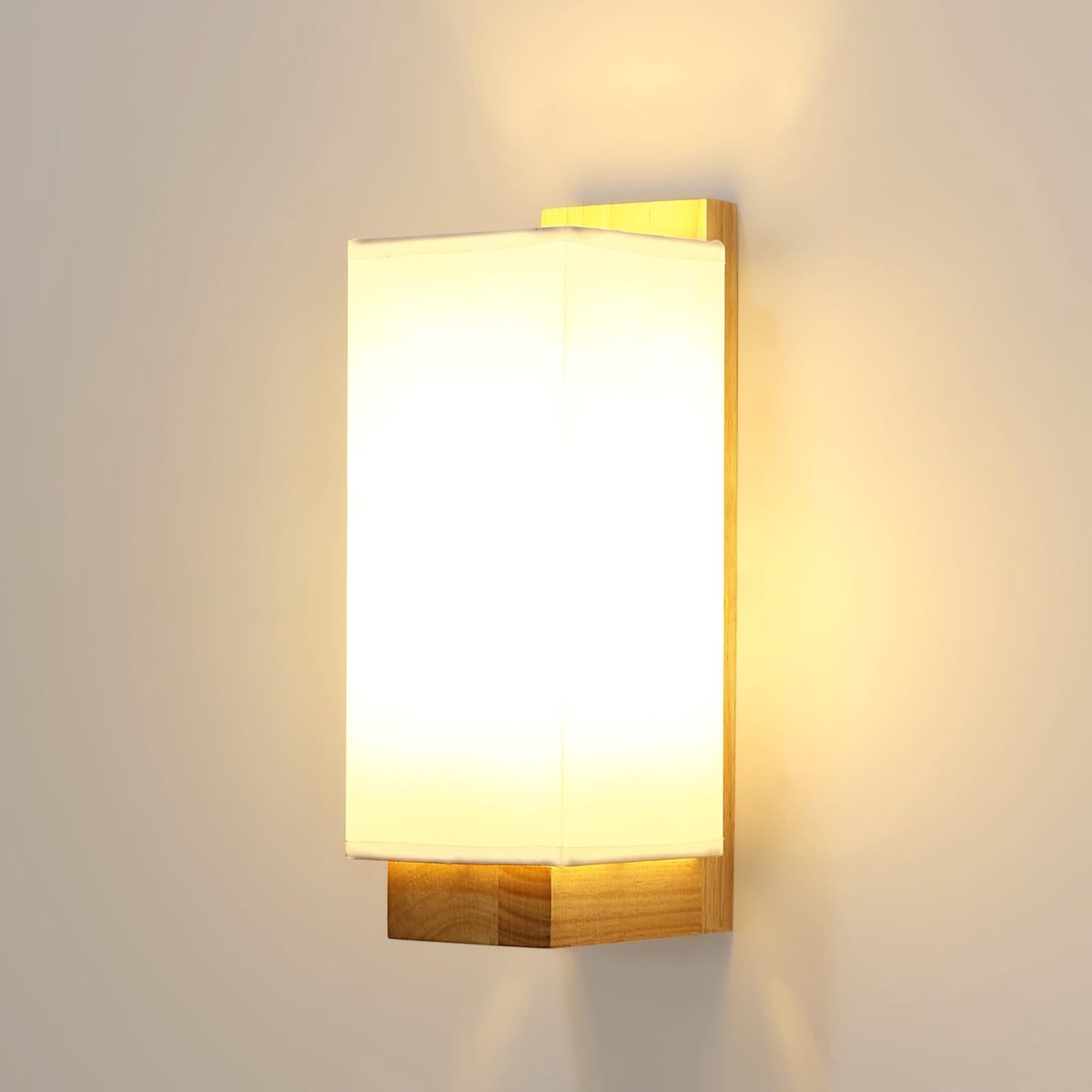 Omgoods - Moderne Wandlamp met Stoffen Lampenkap en E27 Fitting