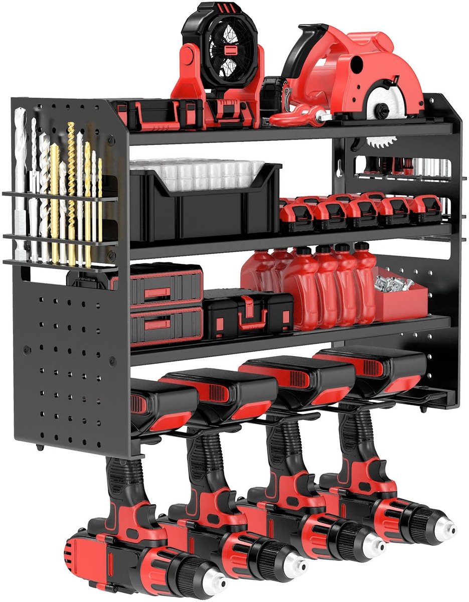Omgoods - Wandmontage Gereedschapsopberger met Houder