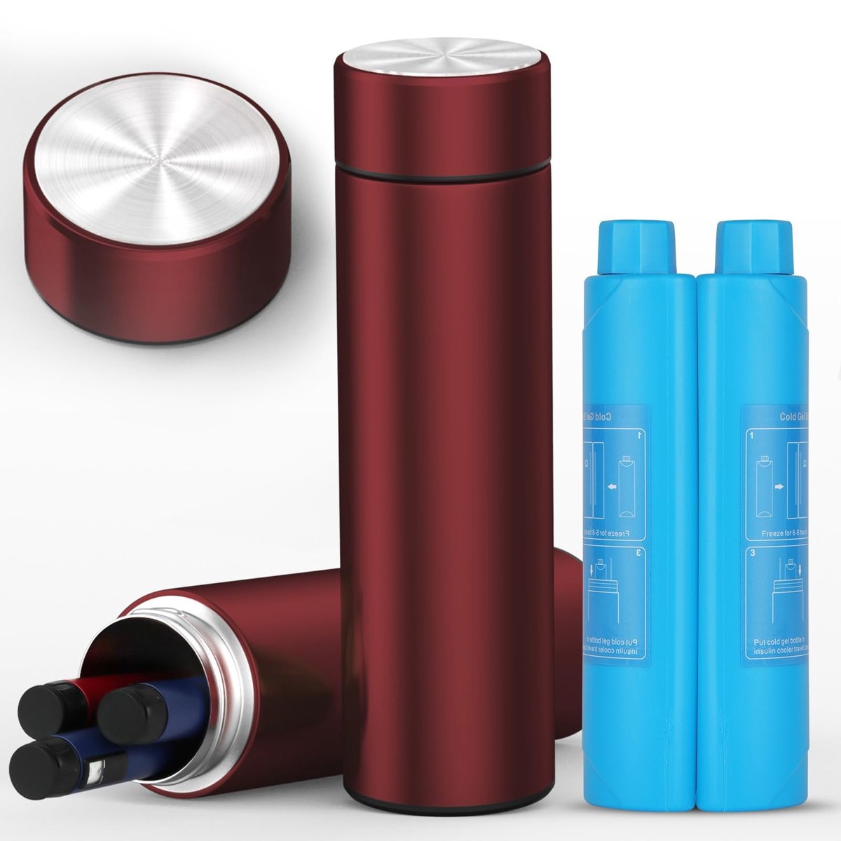 Omgoods - Insuline Koeltas voor Reizen - Houdt Insuline Tussen 2-8 Graden voor 35 Uur