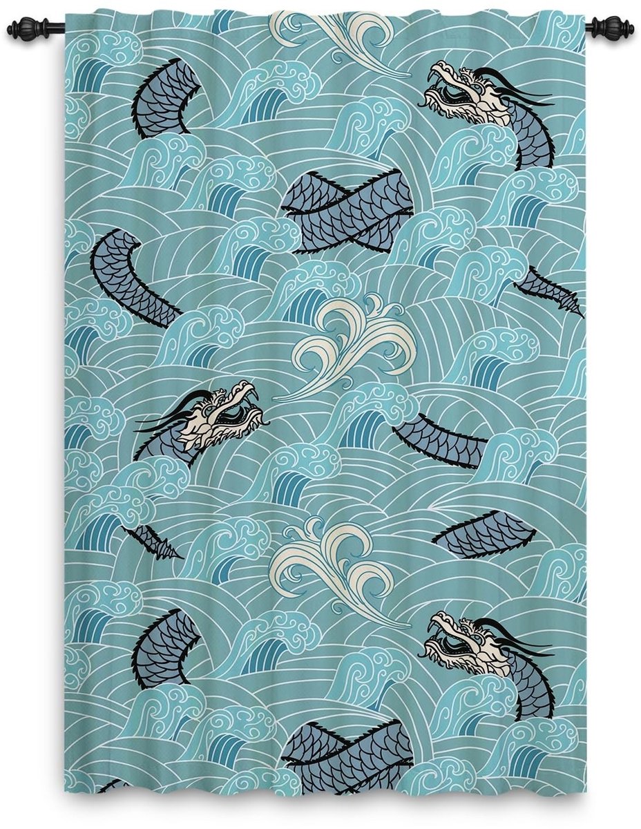 Omgoods - Golvende Roman Blinds met Cartoon Ontwerp voor Raamdecoratie