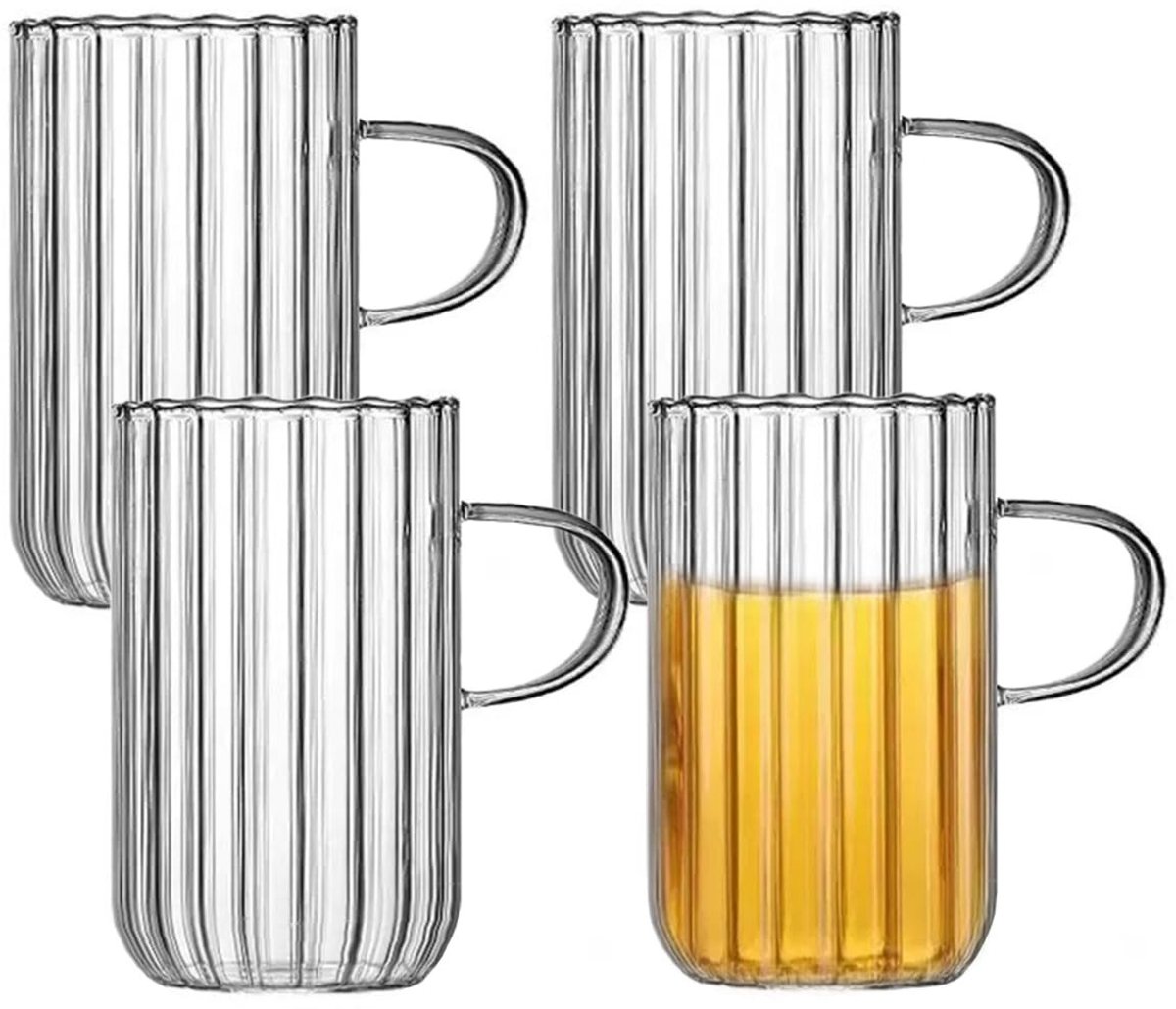 Omgoods - Set van 4 Heldere Iced Coffee Glazen