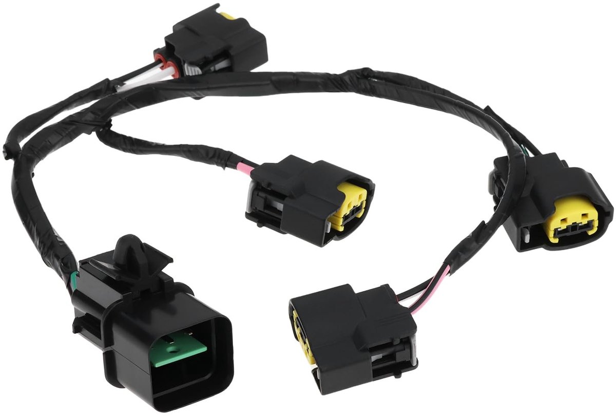 Omgoods- Draad Harnas Connector Verlengkabel - Compatibel met Kia - Bobine - Hoogtemperatuur isolatiemateriaal - Zwart - OEM 27350-2B000 - Bobineconnector