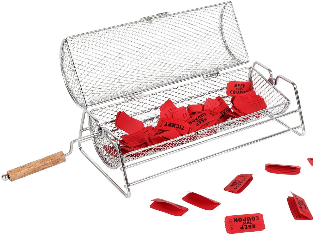 Omgoods - Tombola Drum voor Loterijen en Evenementen met Houten Handvat