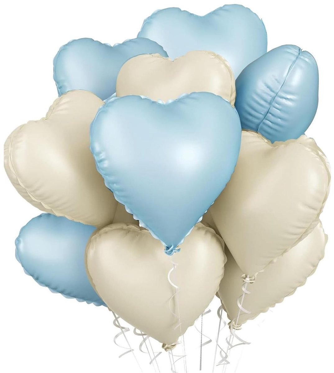 Omgoods - Set van 10 Hartvormige Folie Ballonnen voor Feestdecoratie