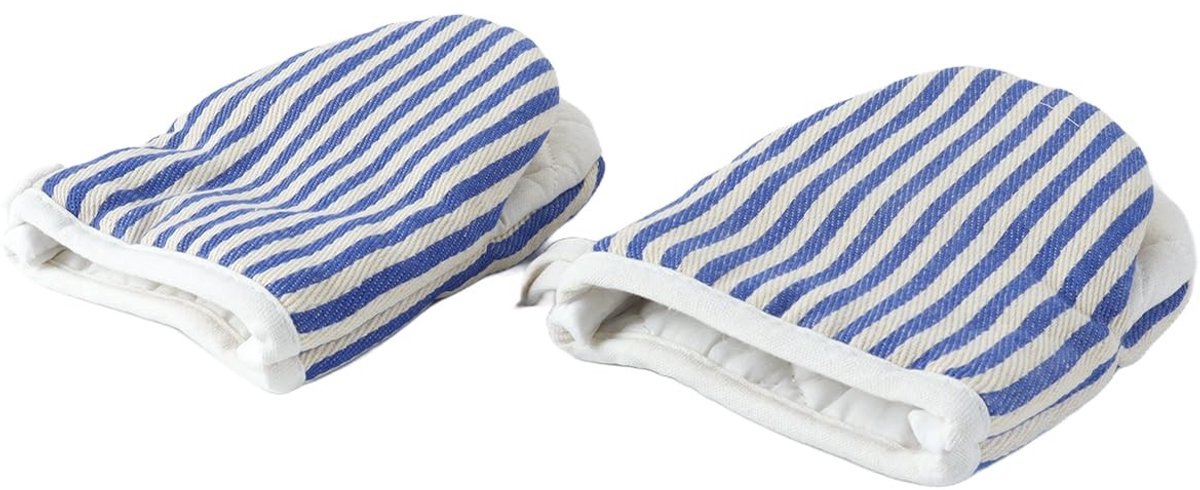 Omgoods - 2 Stuks Hittebestendige Ovenwant - Blauw