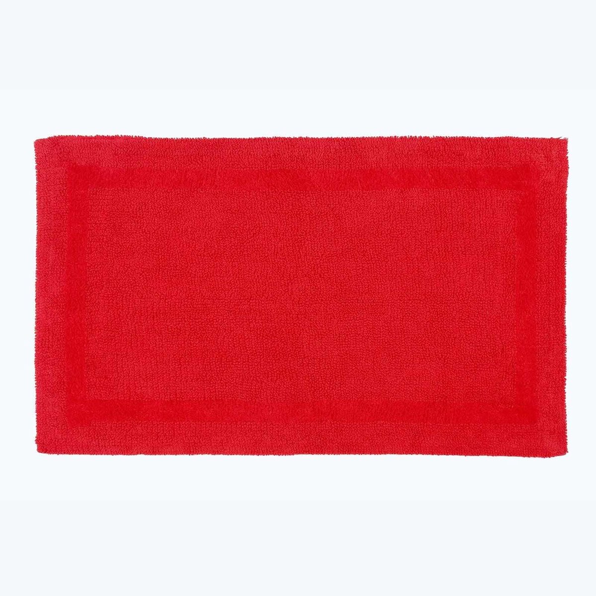 Omgoods - Grote Absorberende Badmat 70x120cm - Katoen - XXL - Rood