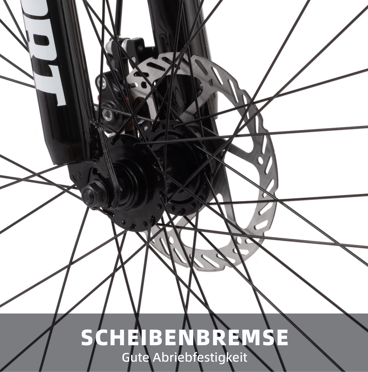 REDOM - Mountainbike - 21 versnellingen - Hardtail met voorvorkvering - Kettingschakeling en schijfrem - Unisex - IJzer - Wit - 26 inch