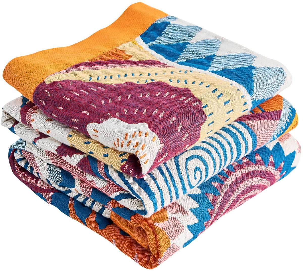 Omgoods - Boho Plaid van 100% Katoen, 150 x 200 cm