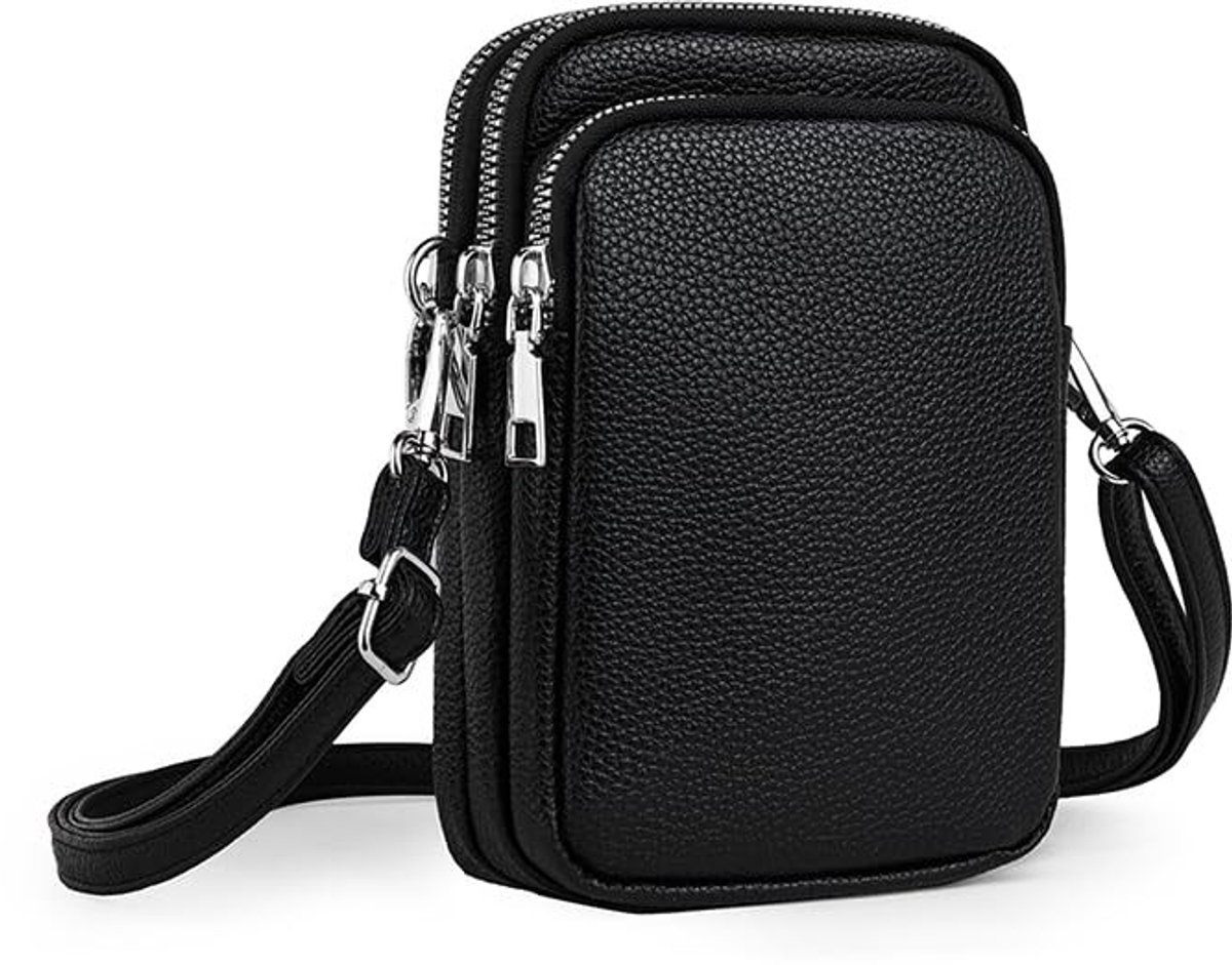 Omgoods - Mini Schoudertas voor Mobiele Telefoon met Portemonnee