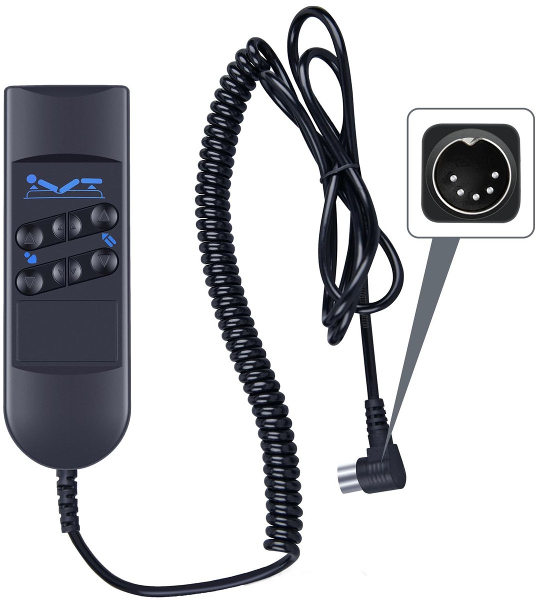 Omgoods - Vervangende Afstandsbediening voor Elektromotor Bed met 6 Knoppen