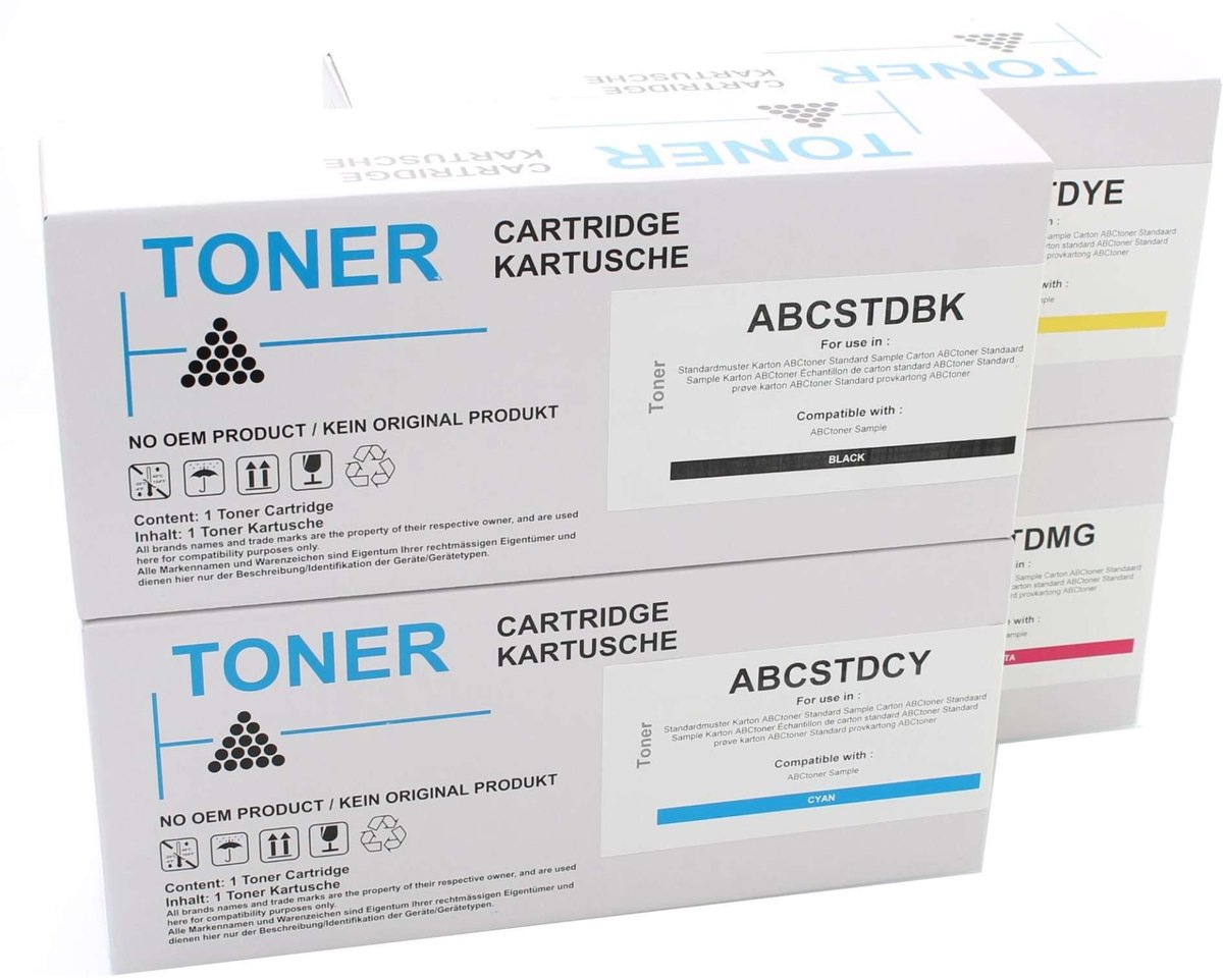 Xerox TXCC320XL / TXCYC320XL - Toner Multipack 4-delig - 1x Zwart, 1x Cyaan, 1x Magenta, 1x Geel - Huismerk Compatible - Geschikt voor Xerox C 320 Xerox C 320 dn Xerox C 320 dni Xerox C 325 Xerox C 325 dn Xerox C 325 dni