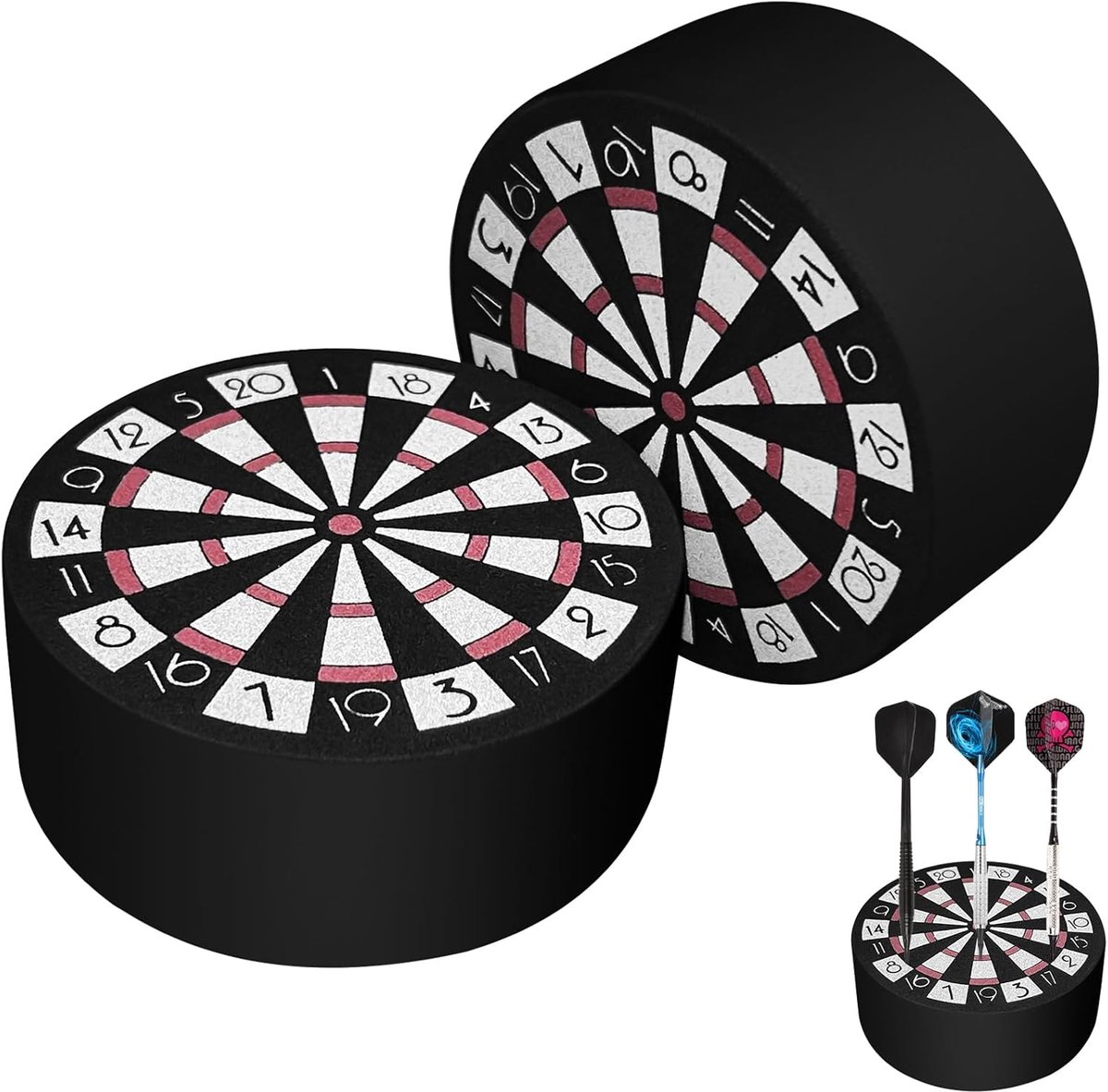 2 Pcs Dart Holder, 100 x 40 mm Mini Dart Station, Dart Stand Wall Holder, Space Saving Dart Base Station, Portable - ShopVlot