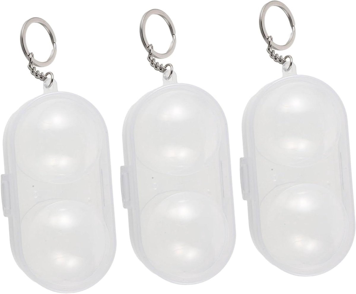 Tafeltennisbal Opbergdoos - Pingpongbal Houder - Sporten Organiseren - Met Antislip Basis - 9x4.5x4.5CM - Transparant
