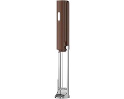 Elektrische Melkopschuimer - Koffie Frother - Warme Dranken Maken - Roestvrijstalen Garde - 20 cm - Zwart