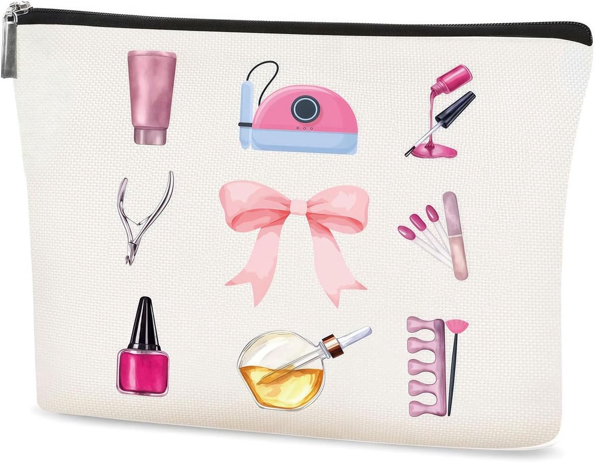 Kleine Cosmetica Tas als Make-up Organizer, Beauty Bag met Sleutelhanger, Perfect Cadeau voor Vrouwen en Reizen