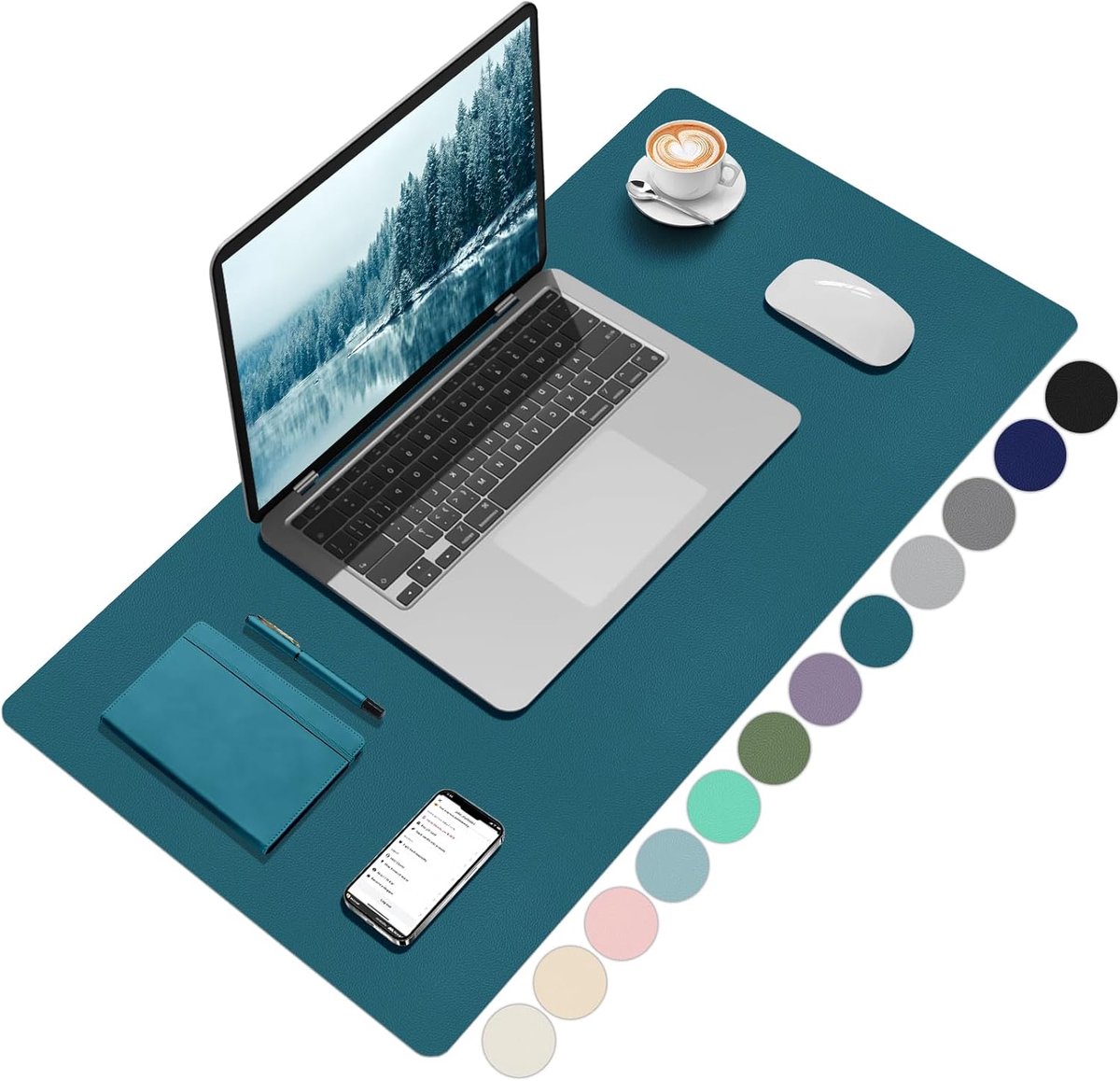 Zindoo Desk pad turquoise 80x40 cm - ShopVlot