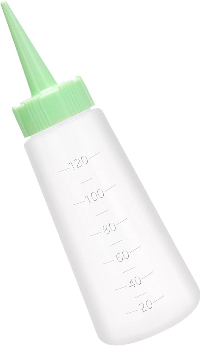 SnelShoppen - 120Ml Haar Olie Applicator Fles met Naaldmondstuk - Ideaal voor Haarverven, Oliën en Aanbrengen - Geschikt voor Thuis en Barbershop - Za