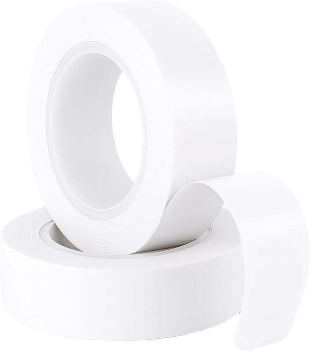 SnelShoppen - Dubbelzijdige tape, 3 m, voor binnen en buiten, waterproof, voor zware objecten, PE-schuim, bevestigen van objecten, foto's, set van 2