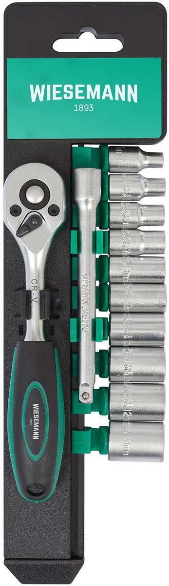 Omgoods - 12-delige Dopsleutelset met 1/4" Ratel