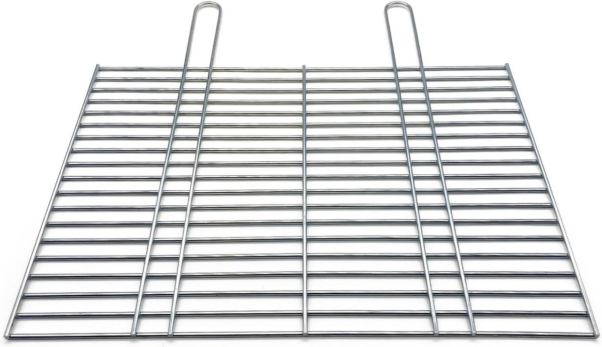 Grillrooster - BBQ rooster vervanger - Buiten koken - Extra stabiele uitvoering - 70 x 50 cm - Zilver