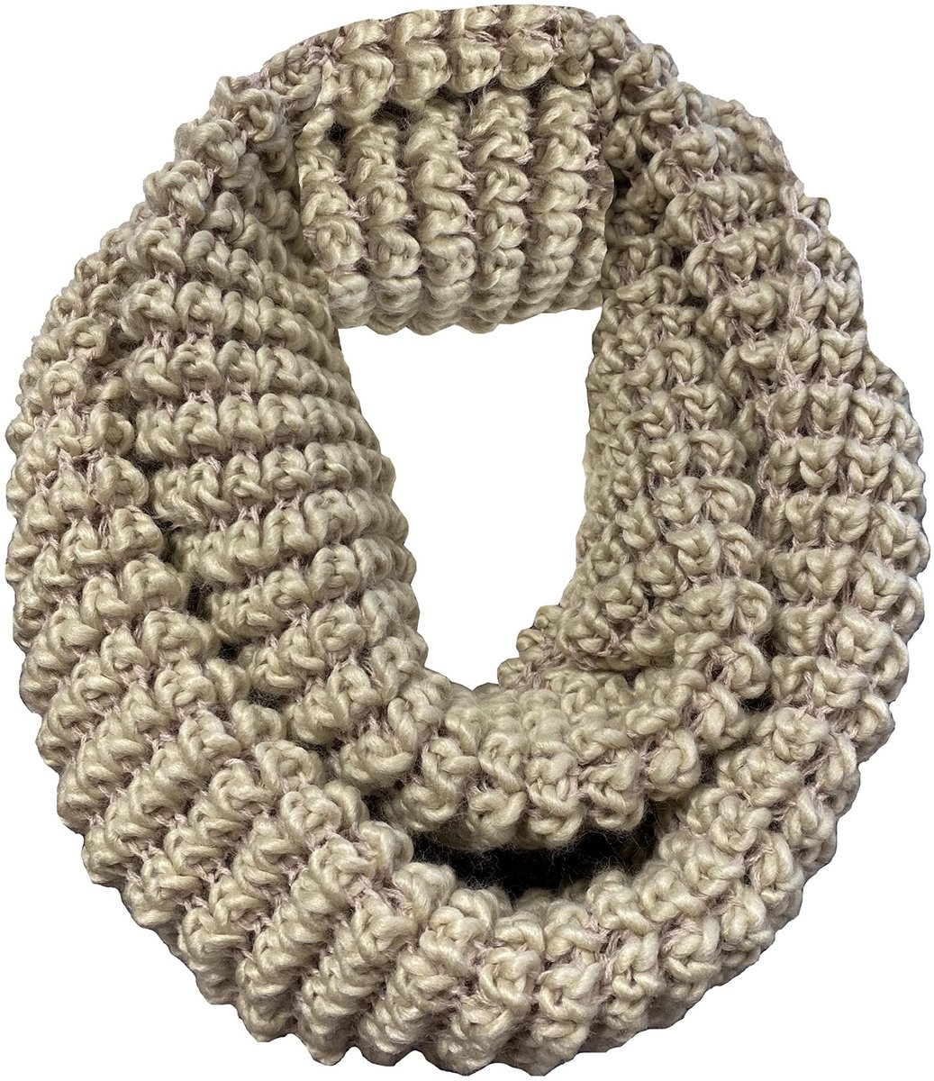 Omgoods - Dikke Gebreide Sjaal, Beige, Winter Warmer