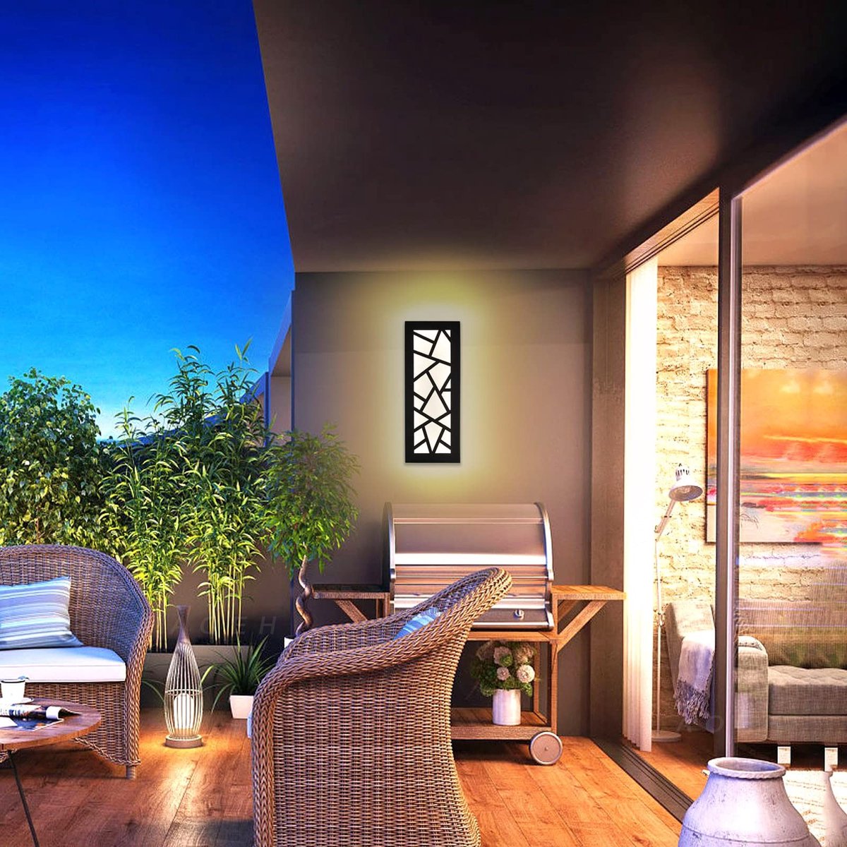 Omgoods - LED Wandlamp, Waterproof en Modern Ontwerp voor Binnen en Buiten