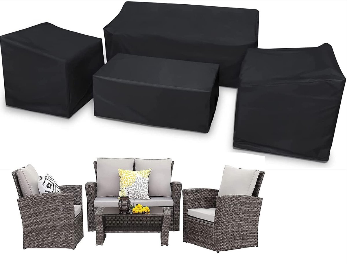 Omgoods - Tuinmeubel Set Covers 4 Stuks voor Bescherming Buiten