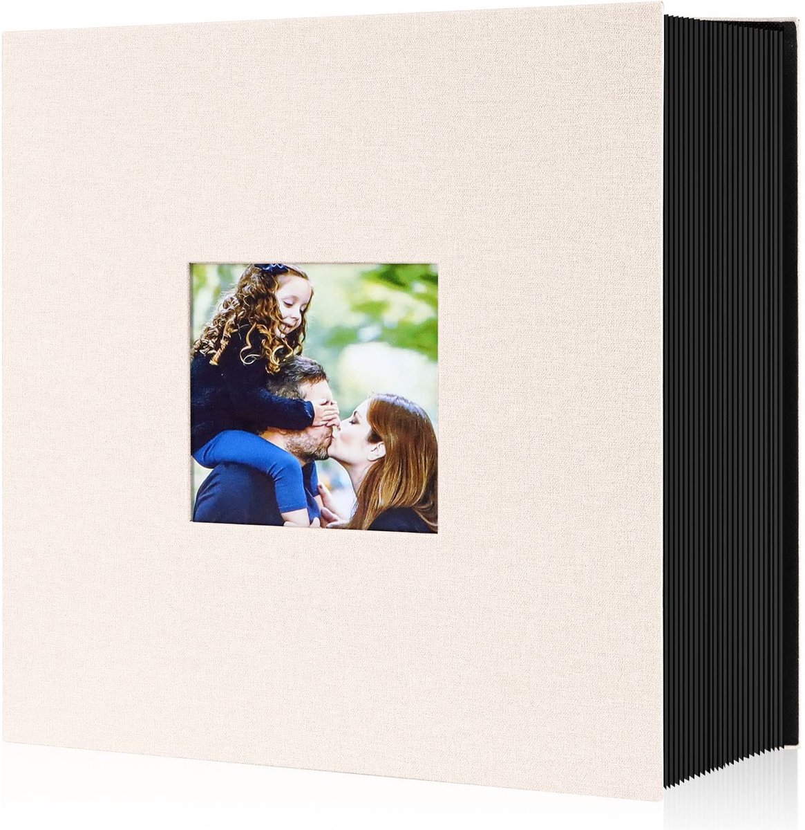 Omgoods - Groot Fotoalbum 10 x 15 cm met 1000 Compartimenten in Linnen