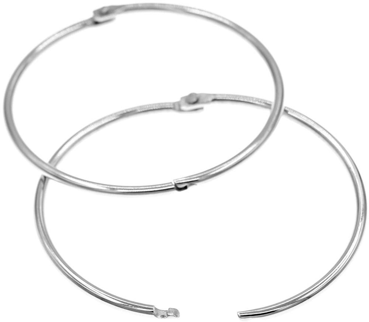 Omgoods - 20 Stuks Metalen Douchegordijnringen - Extra Groot - Zilver