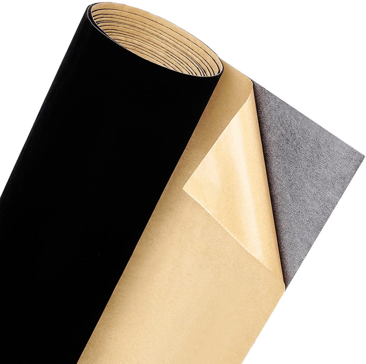Omgoods- Fluwelen Stof 4 m - Zelfklevend - Flockstof - Bekleding - Ambachten - 0,8 mm dik