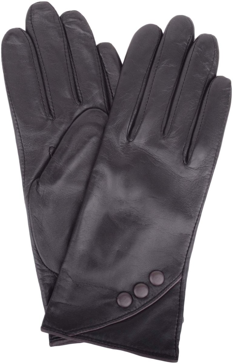 Omgoods - Dames Winterhandschoenen van Zacht Leer met Knopen