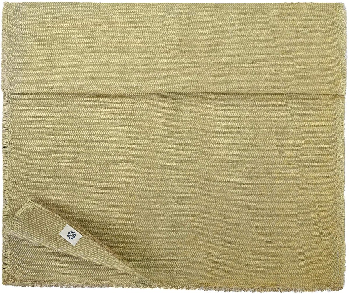 Omgoods - Luxe Tafelrunner van Linnen en Katoen in Natuurlijke Beige Gold