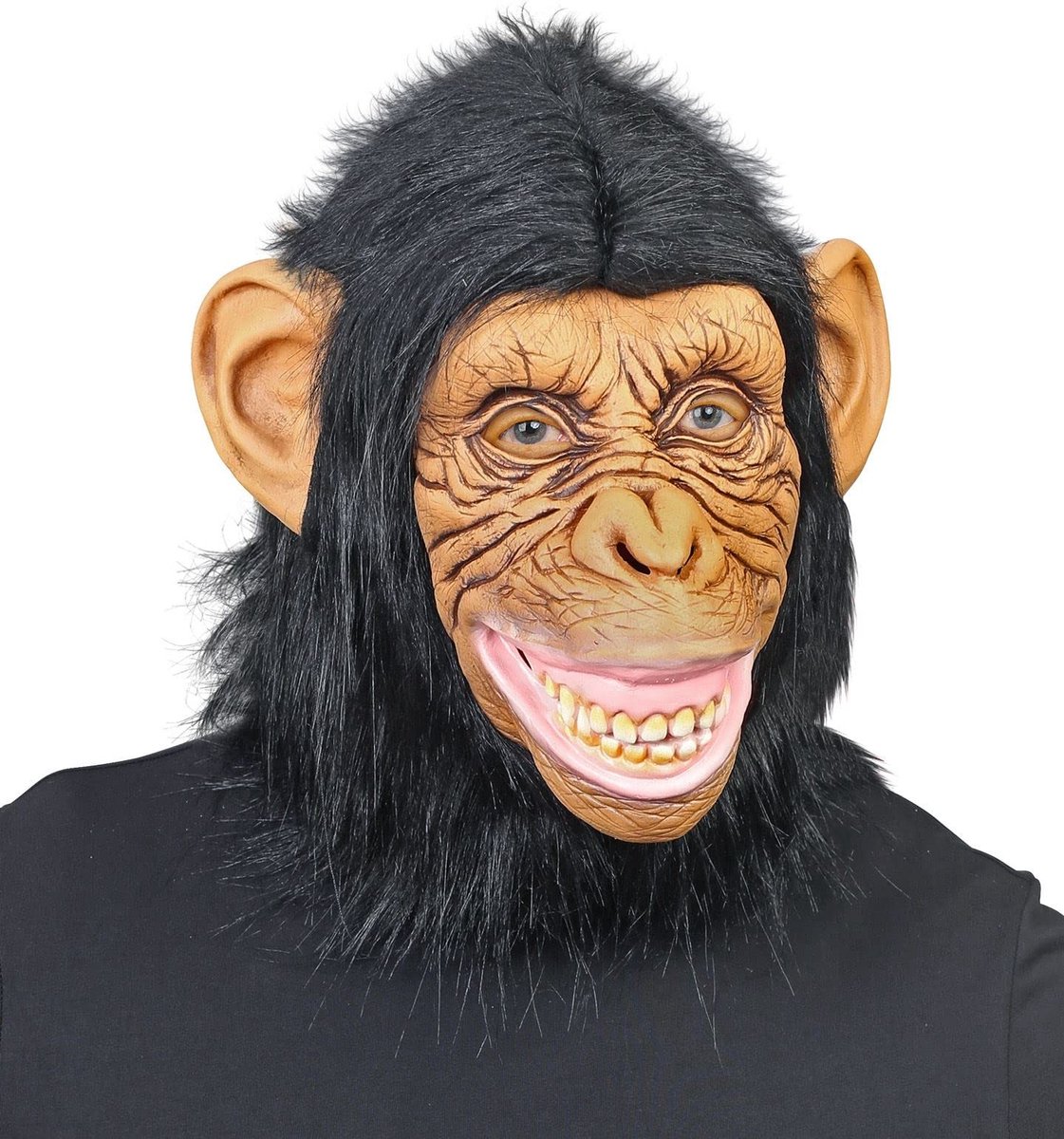 Omgoods - Grappige Aap Latex Masker met Pluche Vacht