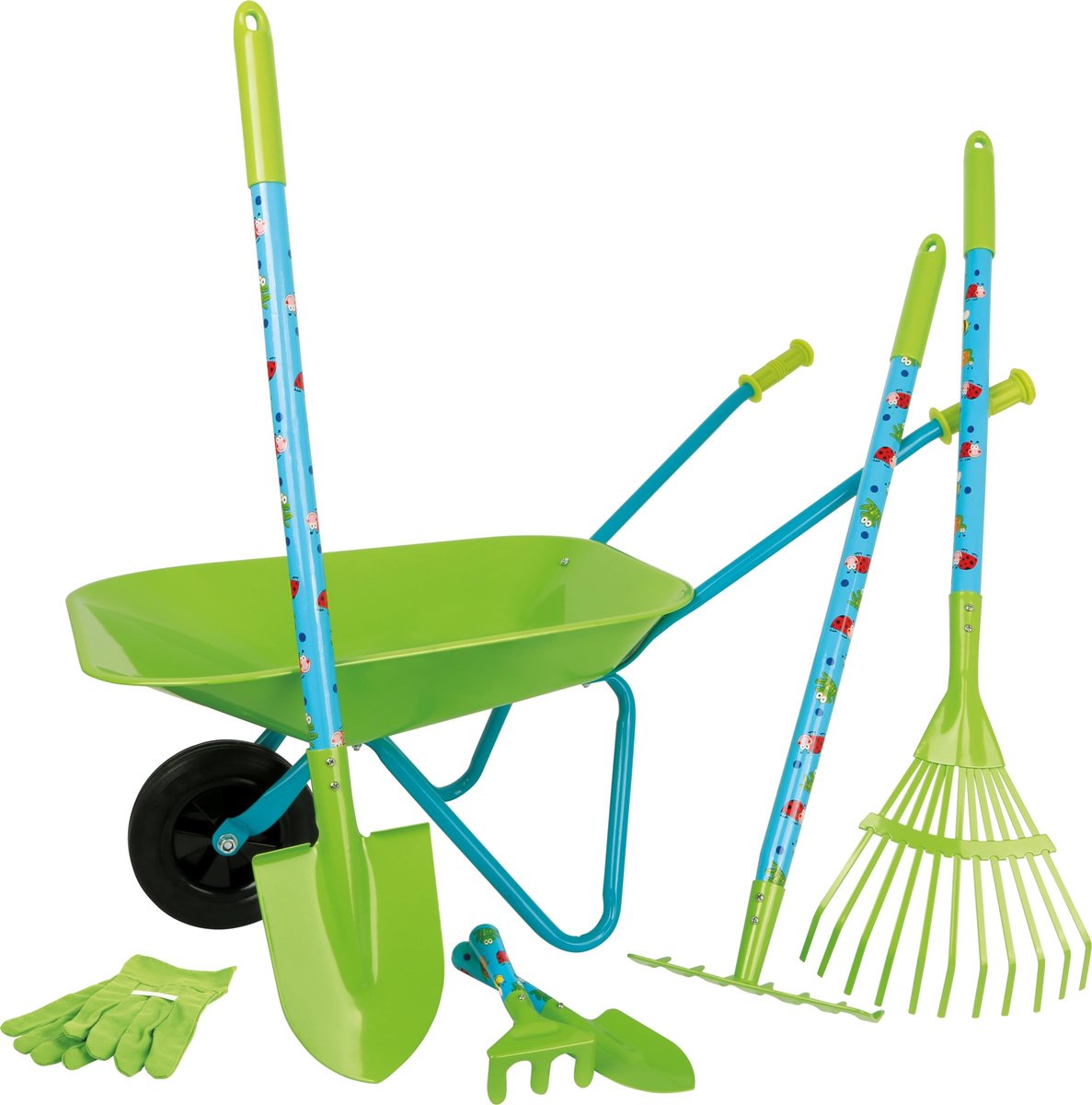 Omgoods - Grote Houten Tuinset met Tuingereedschap voor Kinderen