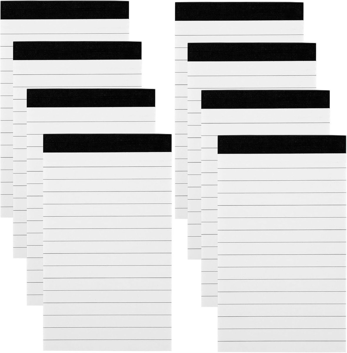SnelShoppen - 8 Pack A7 Mini Notitieblokken Klein 30 Vellen Per Blocnote Notitieblok Klein Gelijnd Schrijfpapier Notitieblok Navullingen voor Kantoor,