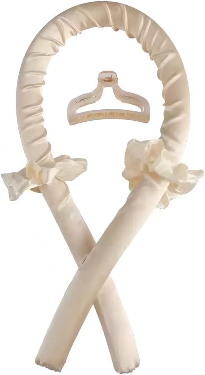 Haarkrullers zonder hitte, set met hittebestendige krullers, om mee te slapen, krulband voor middellang en lang haar