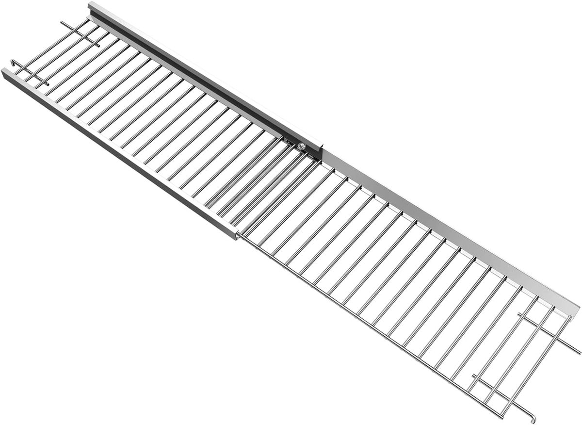 50 cm tot 82 cm universeel warmhoudrooster, verstelbaar voor Enders Kansas II Pro, Burnhard, RÖSLE VIDERO, Nexgrill, Dynaglo, Monument 4/5 branders grill, roestvrijstalen reserveonderdeel